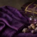 Purple color symbolism shown through rare dye, mauve chemistry, and violet liturgical fabric