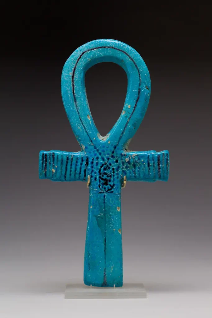 Ceremonial faience ankh of Thutmose IV